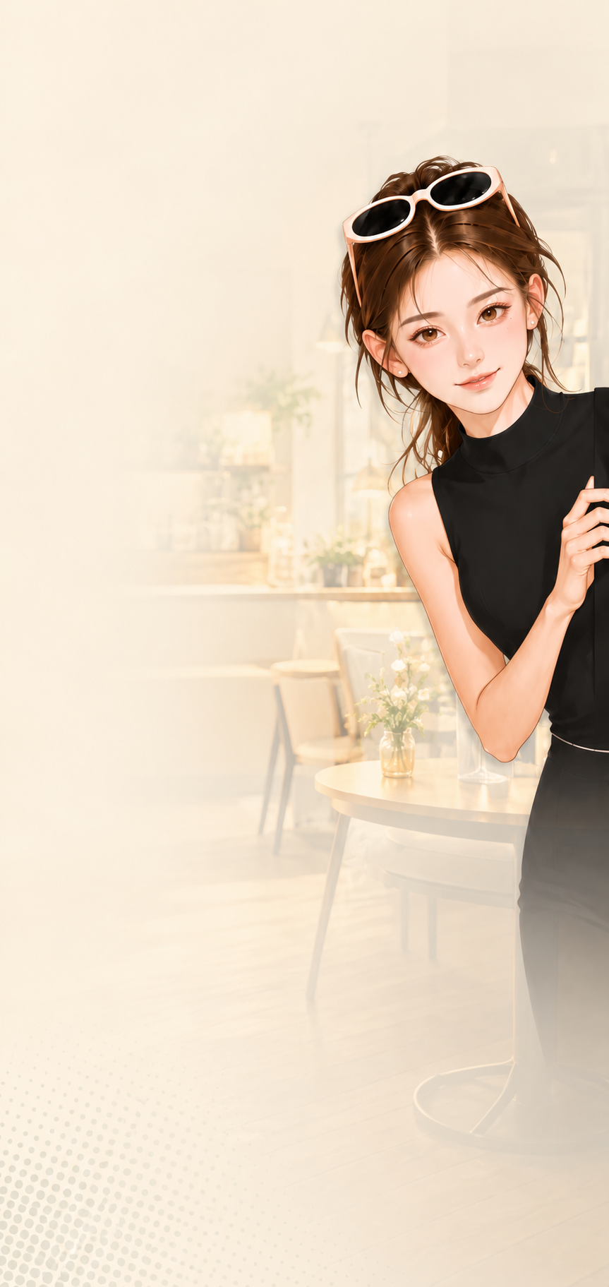 SpeakOut 咖啡店情景中的语伴形象